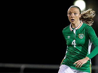 Ireland's Louise Quinn sco...